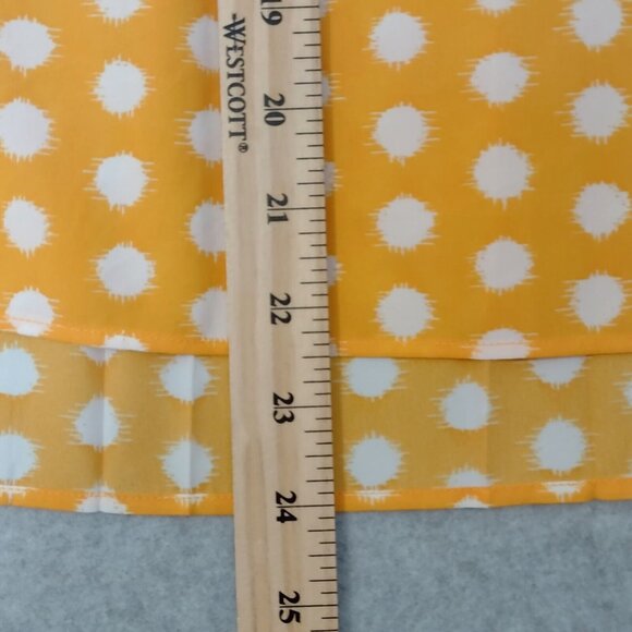 Michael Michael Kors XS Polka Dot Yellow Sleeveless Top Spring Easter Summer - Picture 9 of 11